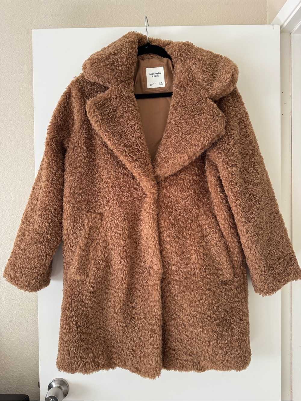 Abercrombie & Fitch Women's Teddy Coat in Warm Brown